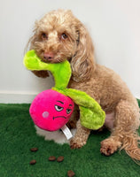 Feisty Veggie Radish Treat Dispenser Dog Toy By Hugsmart