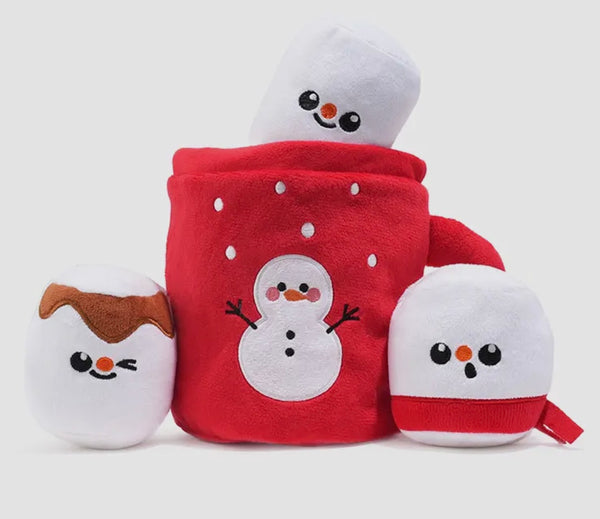Christmas Hot Chocolate Hide & Seek Dog Toy By Hugsmart