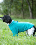 Teal Green Outdoor Fleece Dog Jacket By Hugo & Hudson