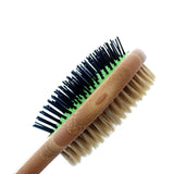 Double Sided Pin & Bristle Bamboo Brush By Pet Wiz