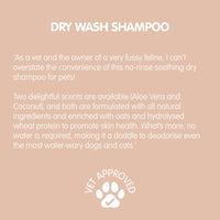 Dry Wash Shampoo Aloe & Oat By Pet Wiz