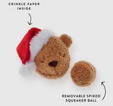 Santa Teddy Bounce Ball Toy By The Foggy Dog