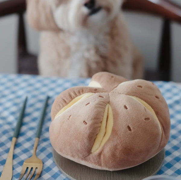 Cheesy Bread Nosework Toy By Pups & Bubs