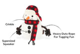 Snowman Dog Toy By P.L.A.Y