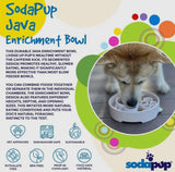Java Coffee Design Enrichment Slow Feeder Bowl for Dogs By Soda Pup
