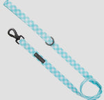 Gingham Peppermint Dog Lead By Big & Little Dogs