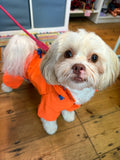 Reflective Orange Overalls Dog Jacket By Hugo & Hudson