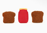 Sandwich Trio Dog Toy By Hugsmart
