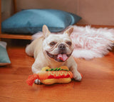 Hot Dog Rope Dog Toy By Hugsmart