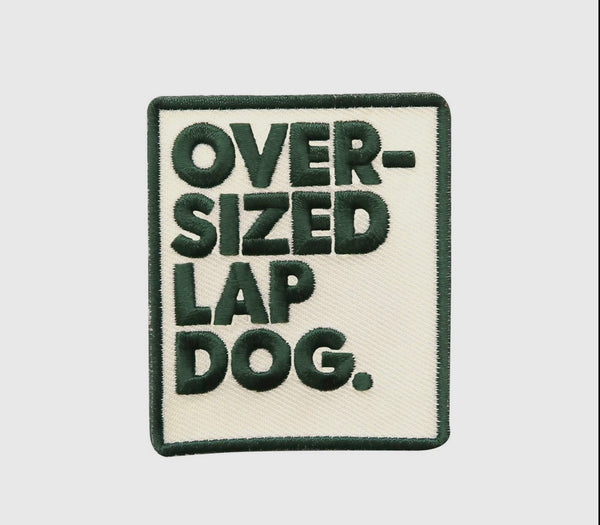 Oversized Green Lap Dog Merit Iron On Patch By Scout’s Honour