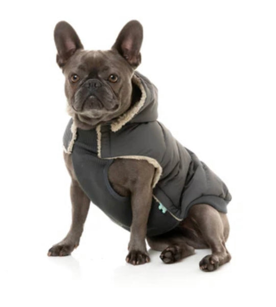 Slate Grey Essential Puffer Jacket By FuzzYard
