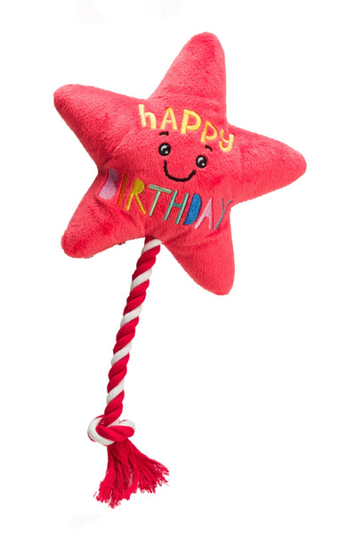 Happy Birthday Pink Balloon Dog Toy By House Of Paws