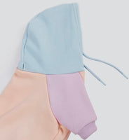 Cotton Candy Colour Block Hoodie By Spark Paws