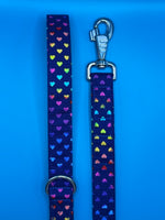 Heart Polka Dot Dog Lead Handmade By Urban Tails