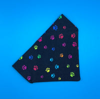 Paw Prints Bandana Handmade By Urban Tails