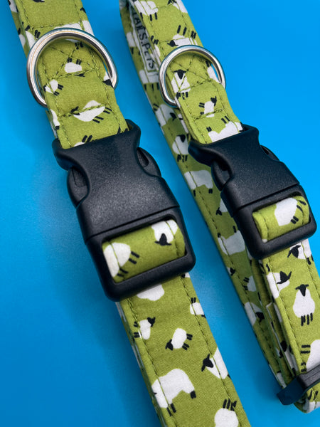 Counting Sheep Dog Collar Handmade By Urban Tails