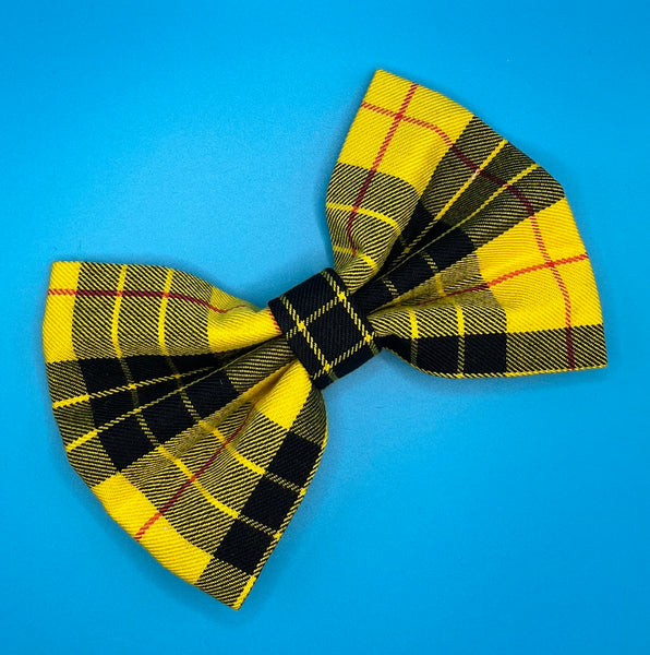 Clueless Tartan Dog Bow Tie Handmade By Urban Tails