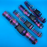 Cambridge Tartan Dog Collar Handmade By Urban Tails
