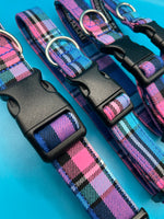 Cambridge Tartan Dog Collar Handmade By Urban Tails