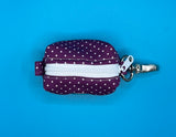 Blackberry Polka Poo Bag Holder Handmade By Urban Tails