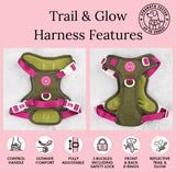 Olive Like It’s Hot Colour Drops Harness By Bailey & Coco