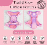 Pink Love That For You Colour Drops Harness By Bailey & Coco