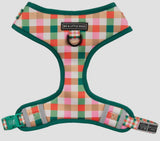 Candy Plaid Over The Head Harness By Big & Little Dogs
