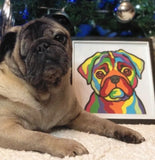 Pug Paper-Cut Artwork By Houndy Ever After Crafts