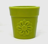 Flower Pot Green Treat Dispenser Chew Toy By SodaPup