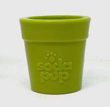 Flower Pot Green Treat Dispenser Chew Toy By SodaPup
