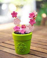 Flower Pot Green Treat Dispenser Chew Toy By SodaPup