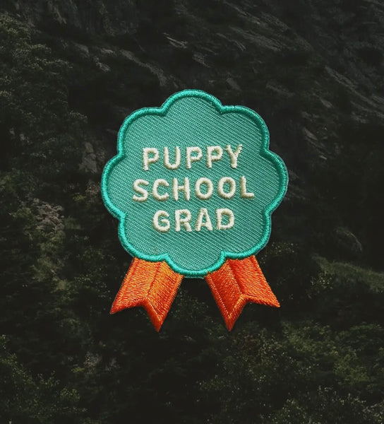 Puppy School Grad Dog Merit Iron On Patch By Scout’s Honour