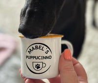 Name Pup Cup Enamel Cup By Urban Tails