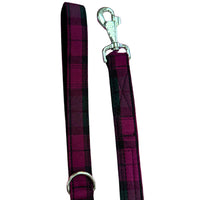 Thistle Tartan Dog Lead Handmade By Urban Tails