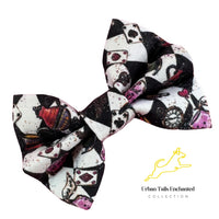 Down The Rabbit Hole Alice In Wonderland Dog Bow Tie Handmade By Urban Tails
