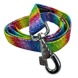 Rainbow Sparkle Dog Lead Handmade By Urban Tails