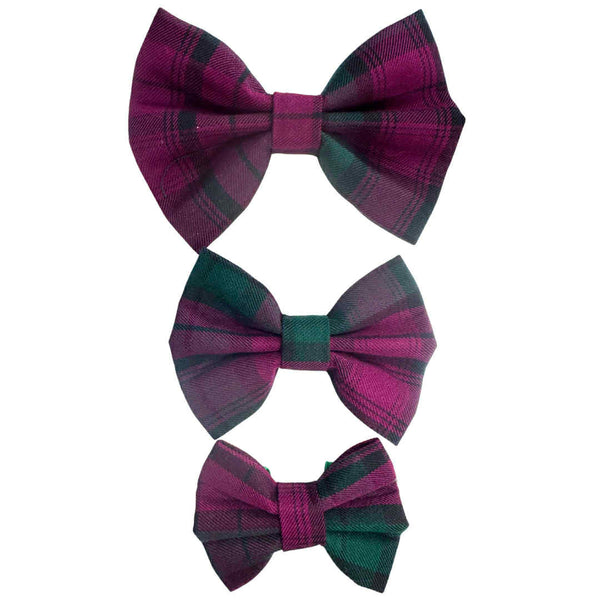 Thistle Tartan Dog Bow Tie Handmade By Urban Tails