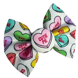 Candy Hearts Button Dog Bow Tie Handmade By Urban Tails
