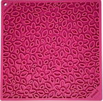 Pink Flower Power Design Enrichment Lick Mat By SodaPup