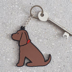 Chocolate Cocker Spaniel Dog Keyring By Sweet William