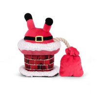 Merry Woofmas Clumsy Santa Chimney Christmas Dog Toy By P.L.A.Y
