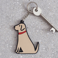 Yellow Lab Dog Keyring By Sweet William