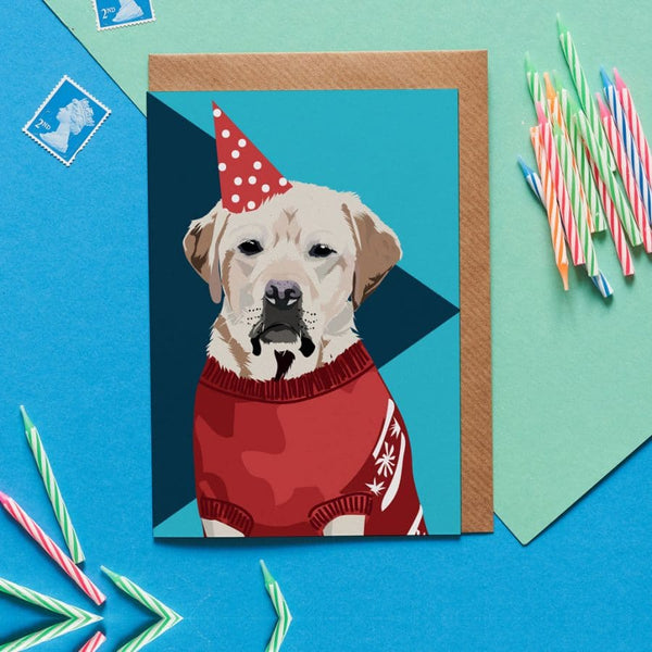 Labrador Dog Greeting Card By Lorna Syson