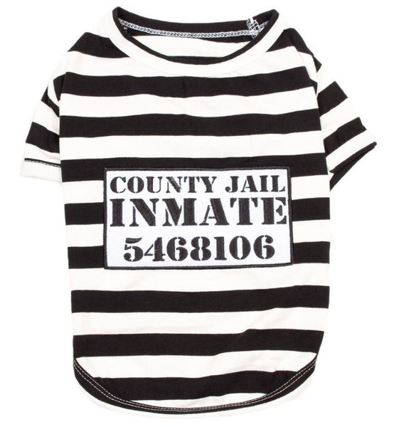 Inmate Prisoner Dog T-Shirt By Parisian Pet