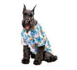 S, M Blue Hibiscus Hawaiian Dog Shirt By Midlee