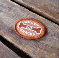 Will Sit For Snacks Merit Iron On Patch By Scout’s Honour