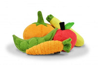 Pumpkin Vegetable Plush Dog Toy by P.L.A.Y