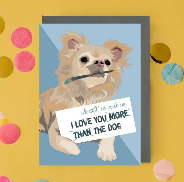 Love You Bubbles Chihuahua Greeting Card By Lorna Syson