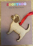 Cockapoo Dog Wooden Decoration By Hoobynoo
