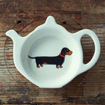 Dachshund Tea Bag Dish By Sweet William